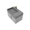 Castello Usa Amazon 30-inch Gray Left Vanity Set with Gray Top and Gold Handles CB-MC-30G-GLD-2056L-GR - alternate 1
